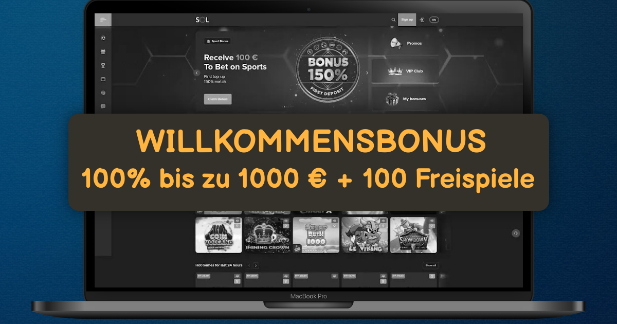 SOL Casino - Beste Online Spielautomaten mit Schnellen Auszahlungen